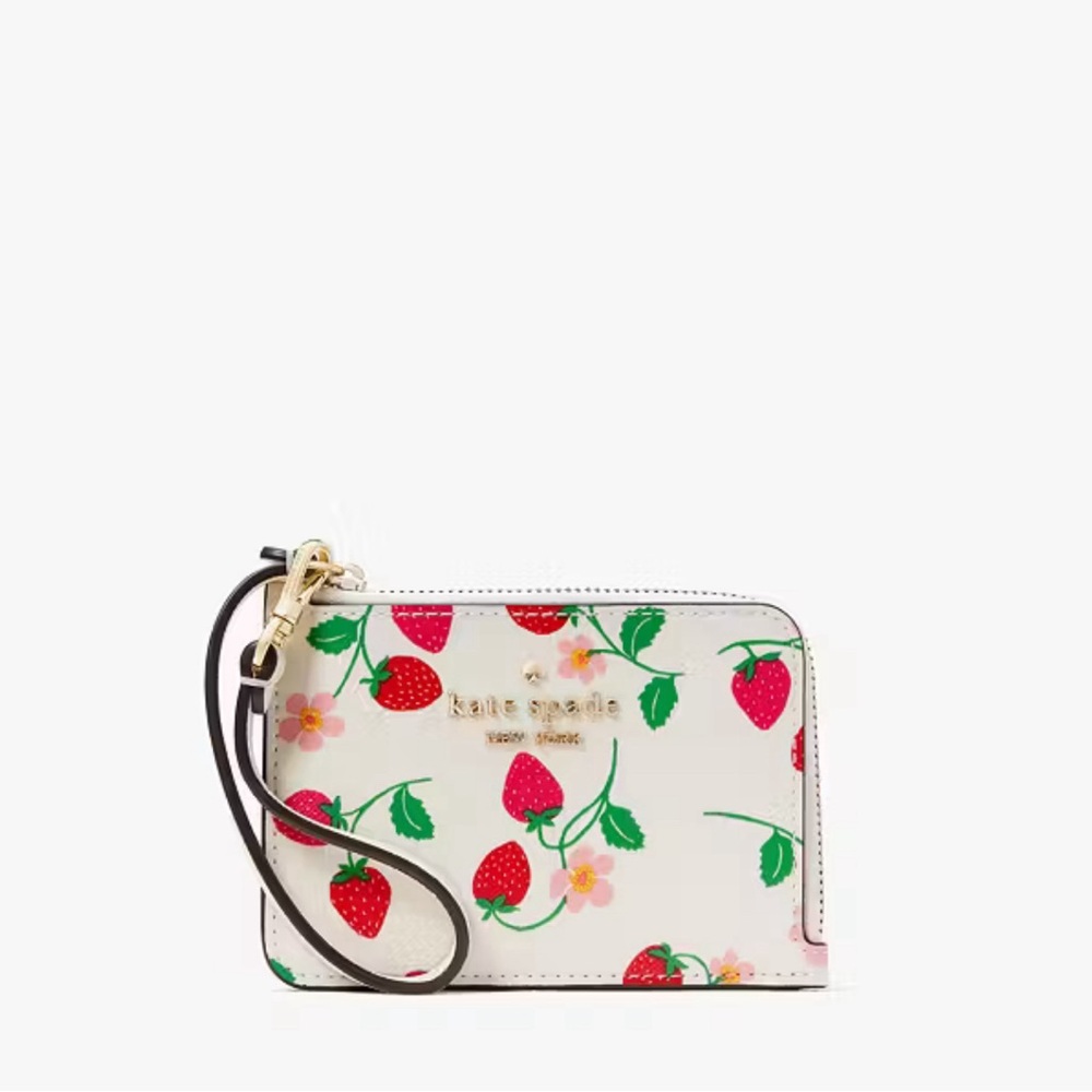 Kate Spade Madison strawberry small wristlet